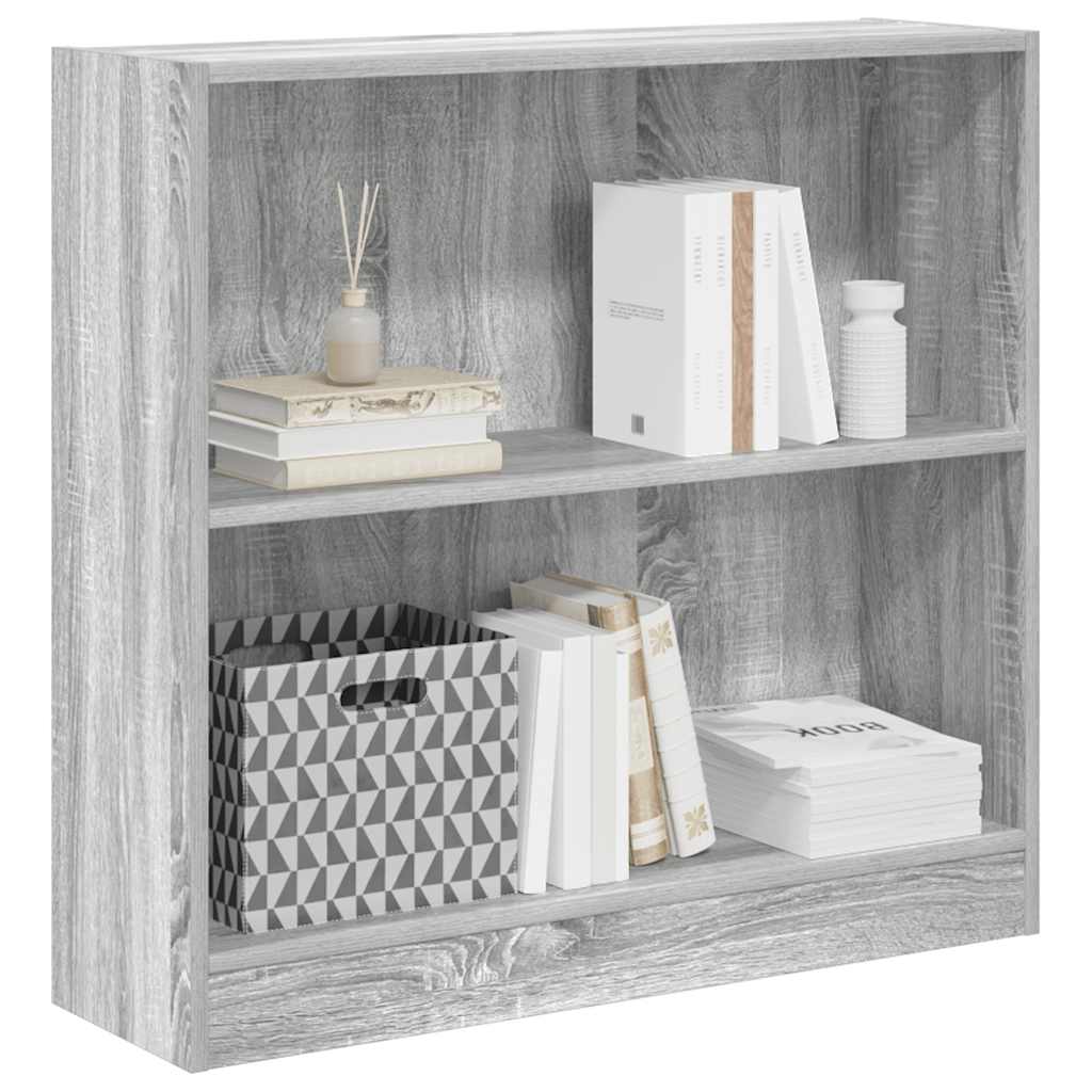 Bookshelf Gray Sonoma 80x24x76cm Wood Material
