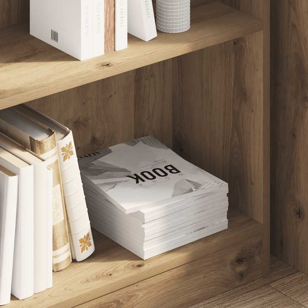 Bücherregal Artisan-Eiche 80x24x76cm Holzwerkstoff
