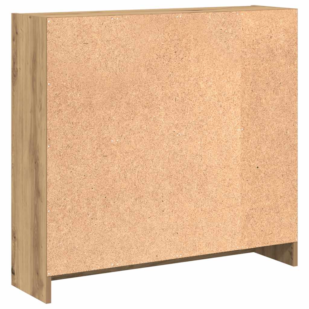 Bücherregal Artisan-Eiche 80x24x76cm Holzwerkstoff