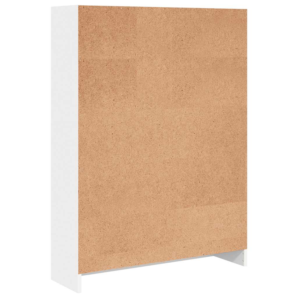 Bücherregal Weiß 80x24x109 cm Holzwerkstoff