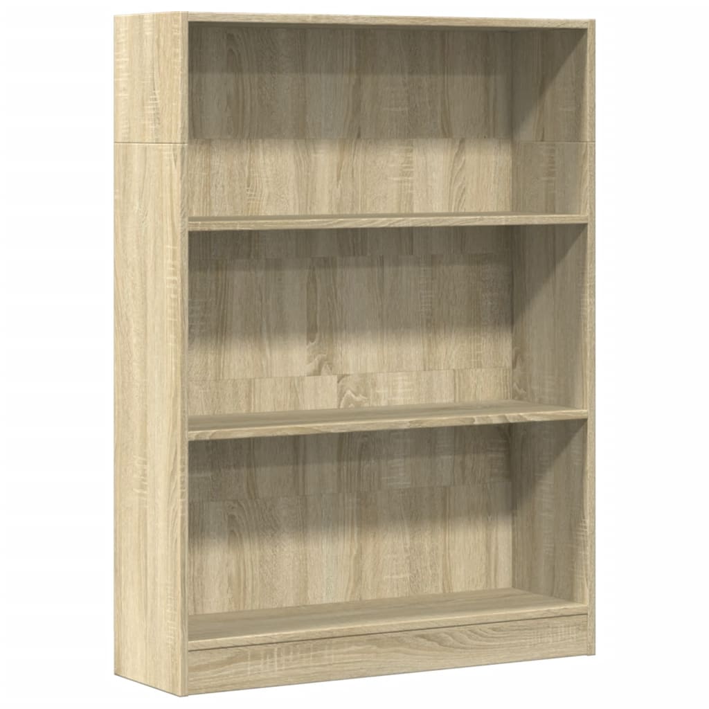 Bibliothèque chêne Sonoma 80x24x109 cm matériau bois