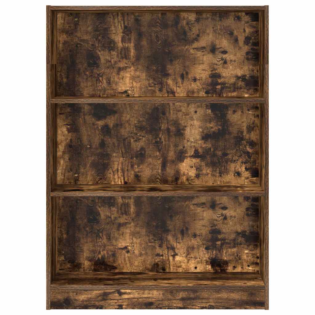 Bookshelf Smoked Oak 80x24x109 cm Wood Material