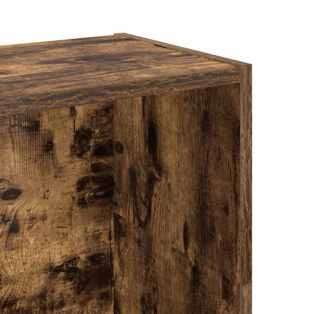 Bookshelf Smoked Oak 80x24x109 cm Wood Material