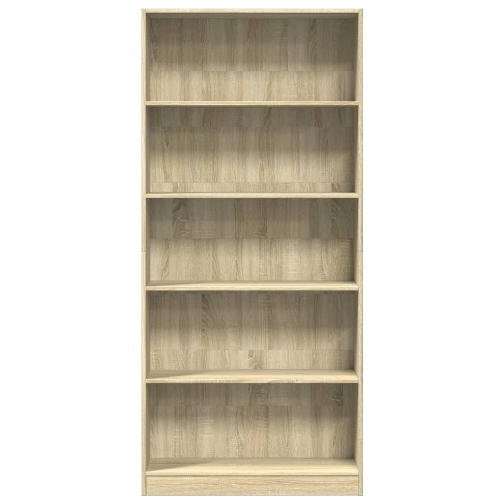 Bücherregal Sonoma-Eiche 80 x 24 x 176 cm Holzwerkstoff