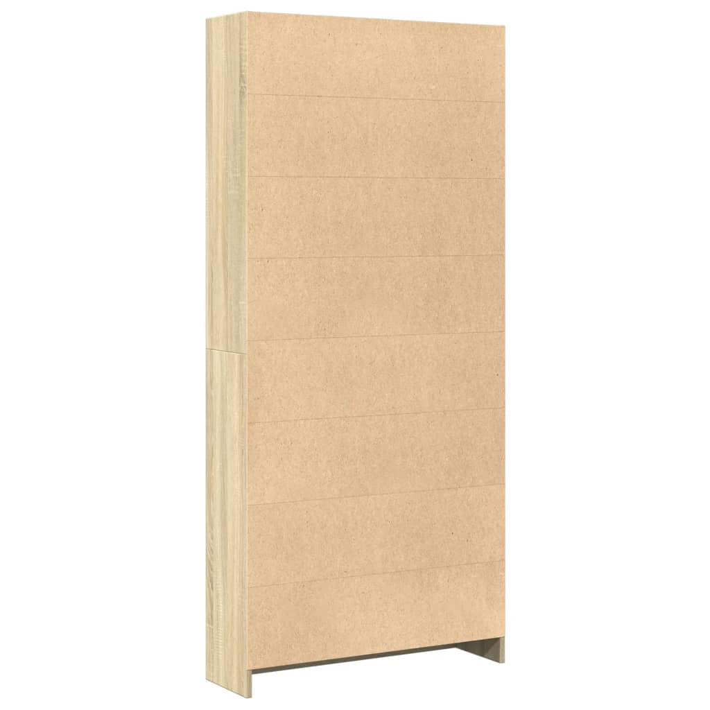 Bücherregal Sonoma-Eiche 80 x 24 x 176 cm Holzwerkstoff