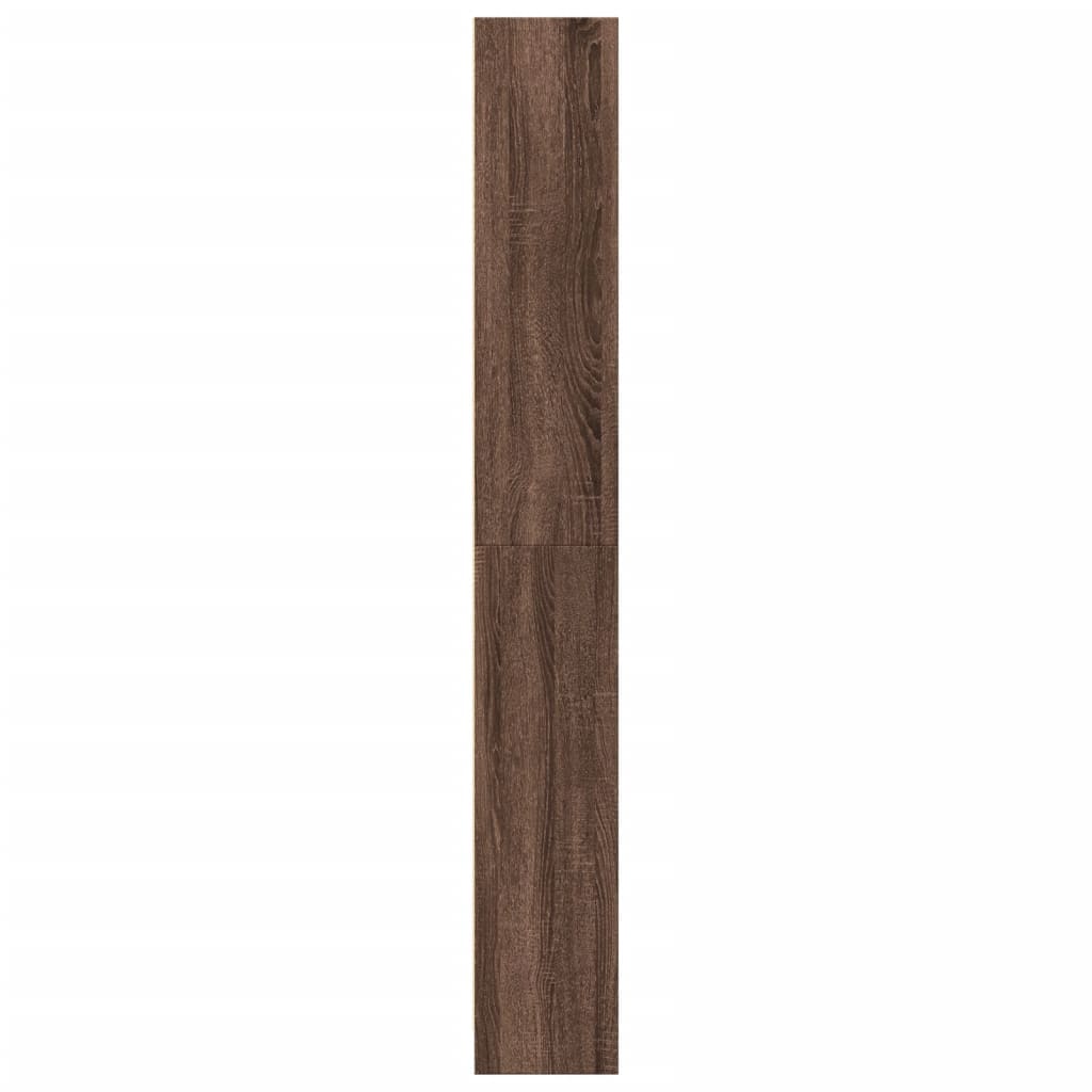 Bookshelf Brown Oak Look 80x24x176 cm Wood Material