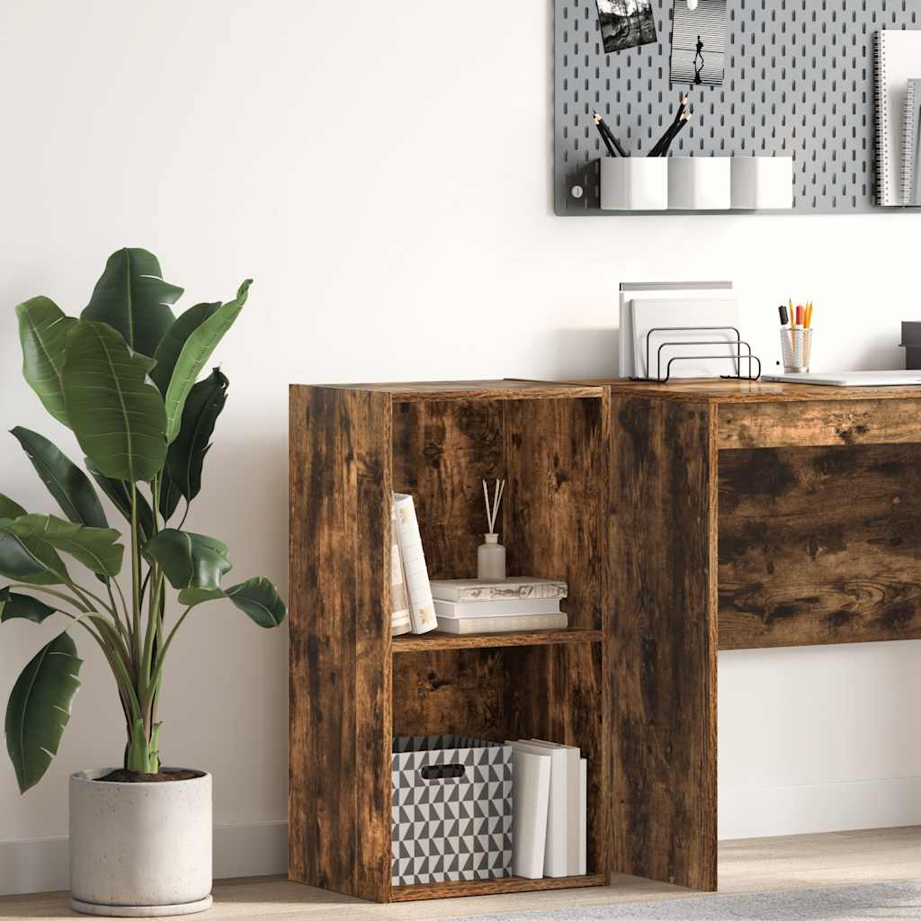 Bücherregal Räuchereiche 40x30x77 cm Holzwerkstoff