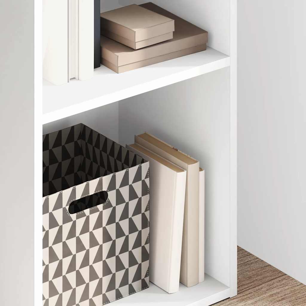 Bibliothèque blanche 40x30x152 cm en bois