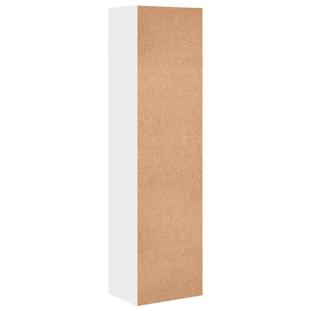 Bibliothèque blanche 40x30x152 cm en bois