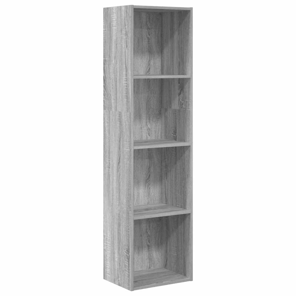 Bookshelf Gray Sonoma 40x30x152 cm Wood Material
