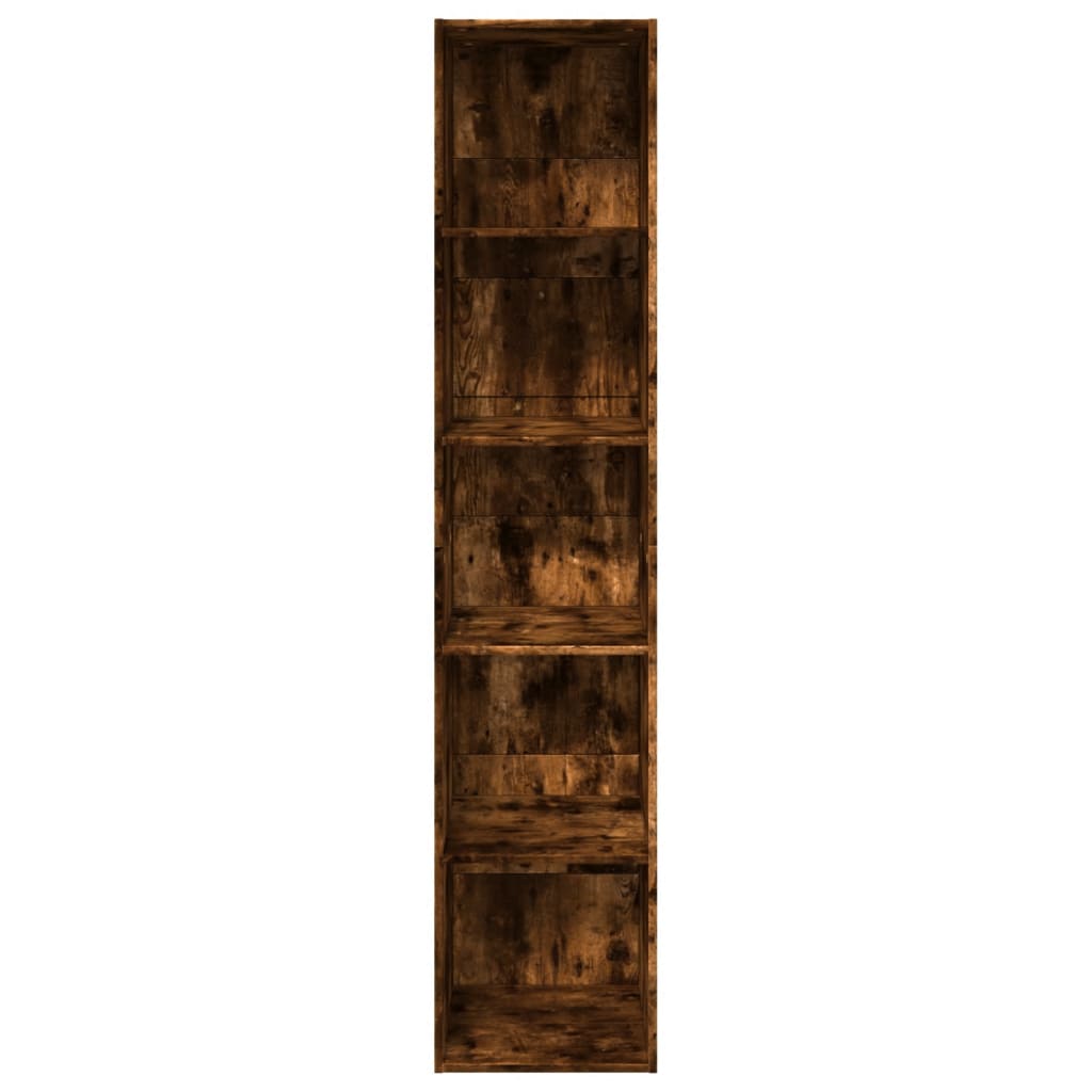 Bookshelf Smoked Oak 40x30x189 cm Wood Material
