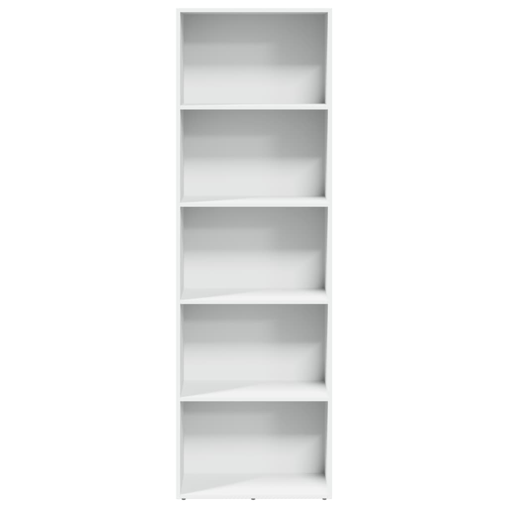 Bibliothèque blanche 60x30x189 cm en bois