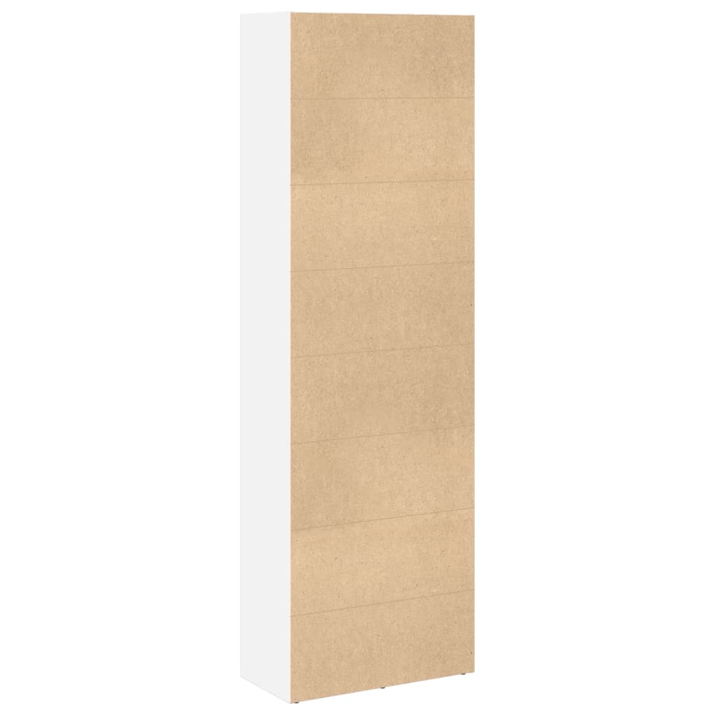 Bibliothèque blanche 60x30x189 cm en bois