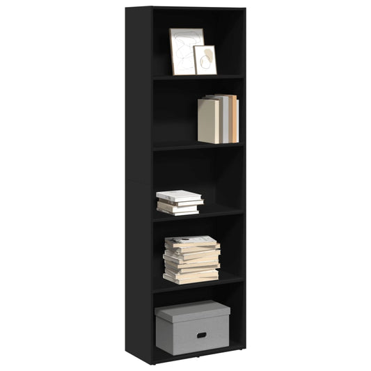 Bookshelf Black 60x30x189 cm Wood Material