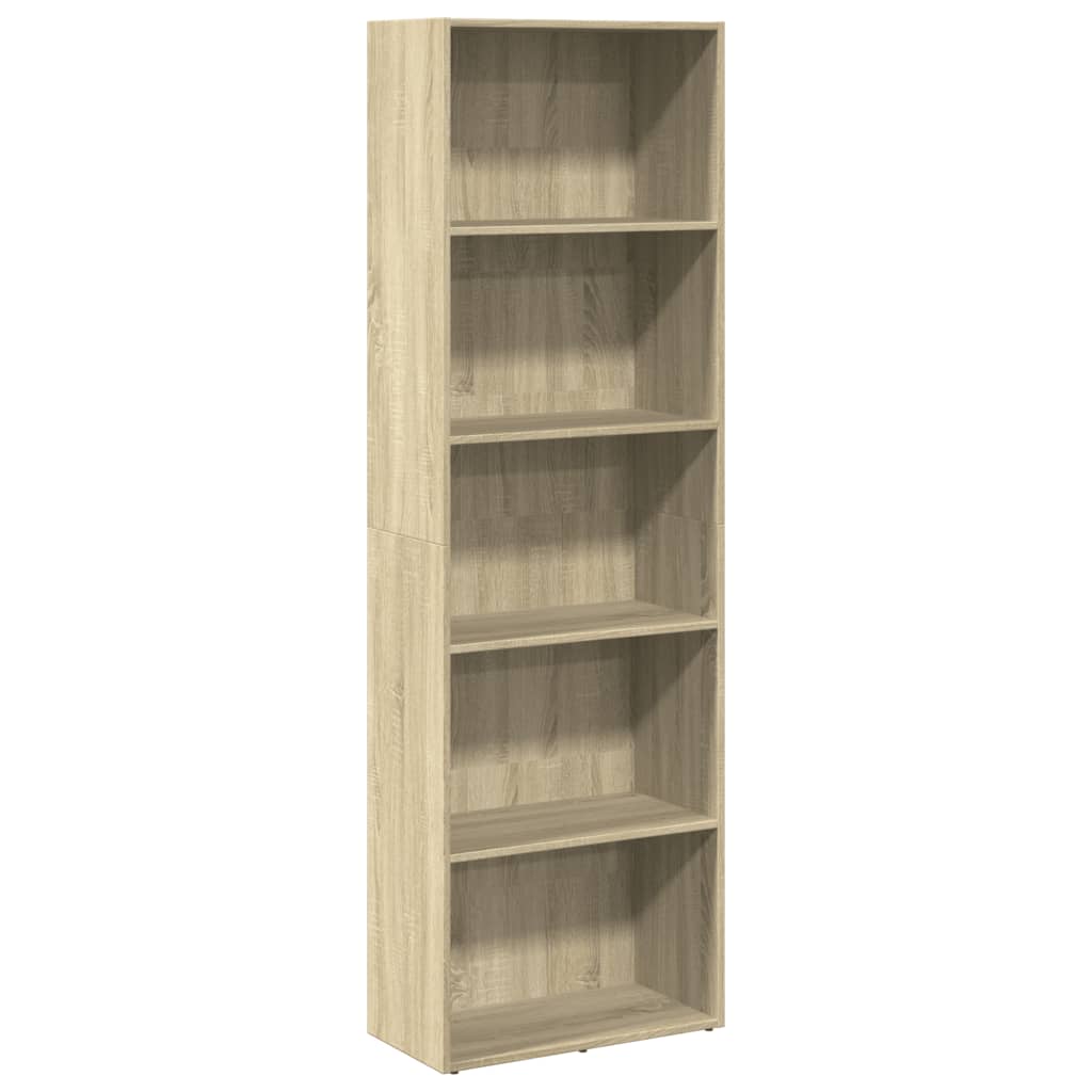 Bibliothèque chêne Sonoma 60x30x189 cm matériau bois