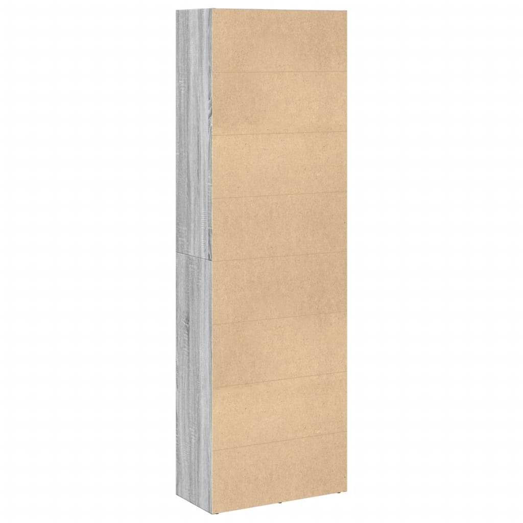 Bookshelf Grey Sonoma 60x30x189 cm Wood Material