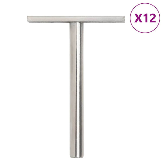 Supports d'étagères flottants, 12 pièces, invisibles, Ø 10 x 100 mm