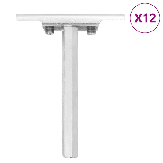Supports d'étagères flottants, 12 pièces, invisibles, Ø 12 x 100 mm