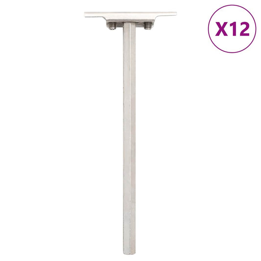 Supports d'étagères flottantes, 12 pièces, invisibles, Ø 12 x 200 mm