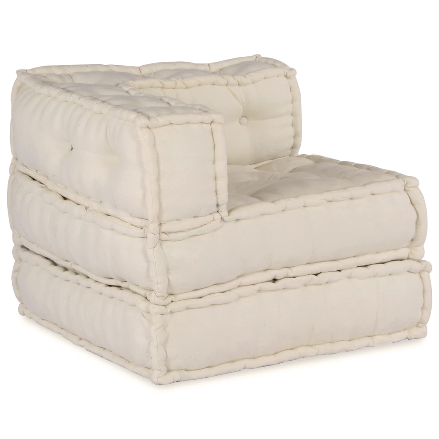 Modulare Sofagarnitur 3 pcs Creme Stoff