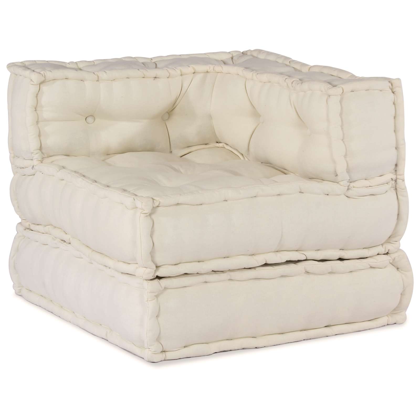 Modulare Sofagarnitur 3 pcs Creme Stoff