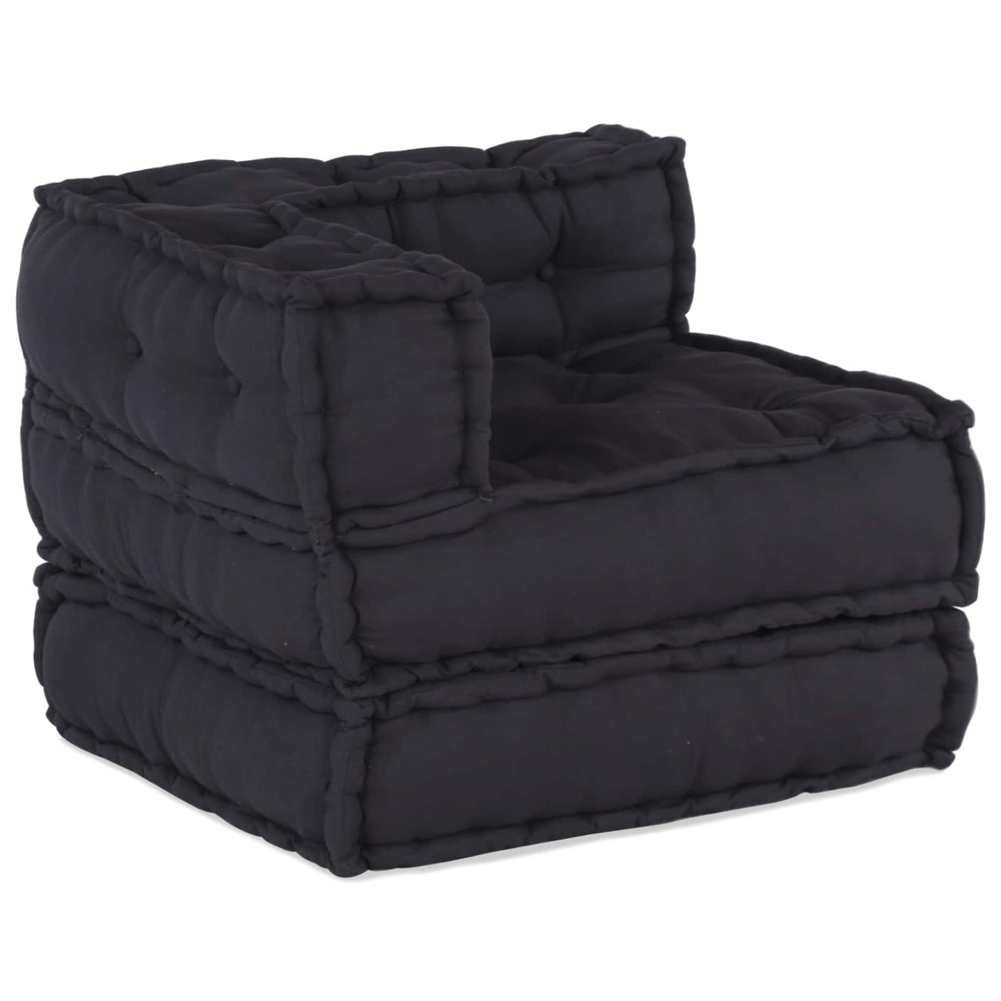 Modulare Sofagarnitur Stoff Anthrazit 210 x 70 x 56 cm