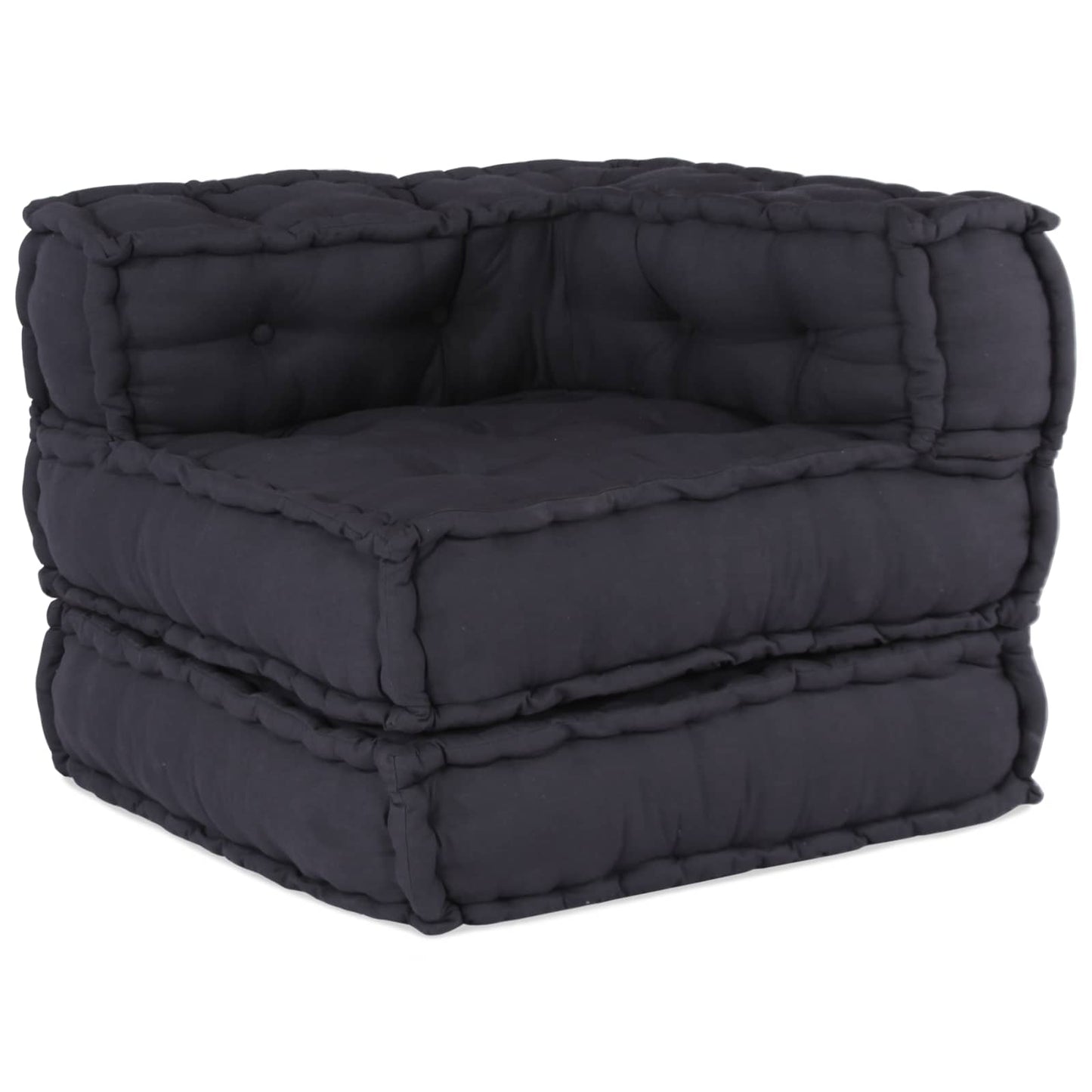 Modulare Sofagarnitur Stoff Anthrazit 210 x 70 x 56 cm