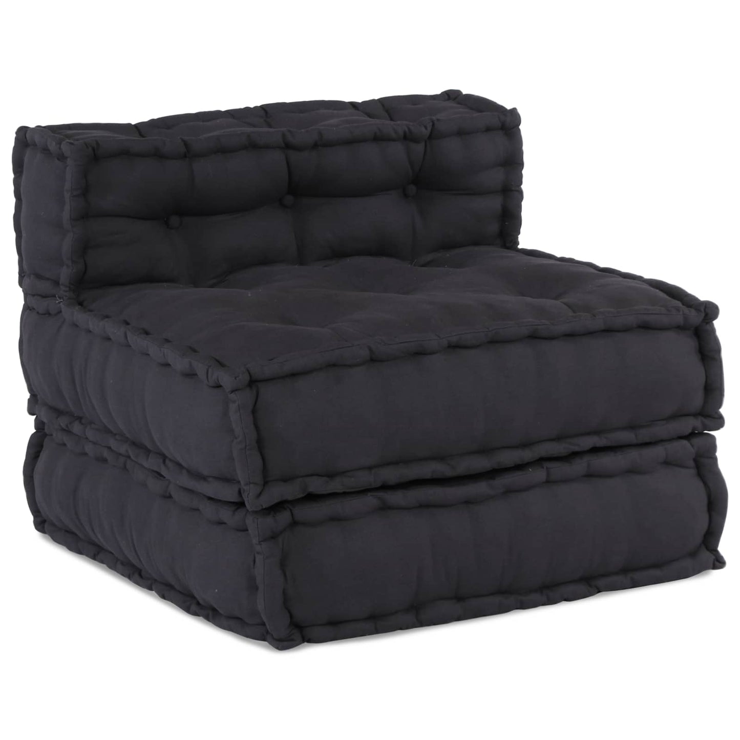 Modulare Sofagarnitur Stoff Anthrazit 210 x 70 x 56 cm
