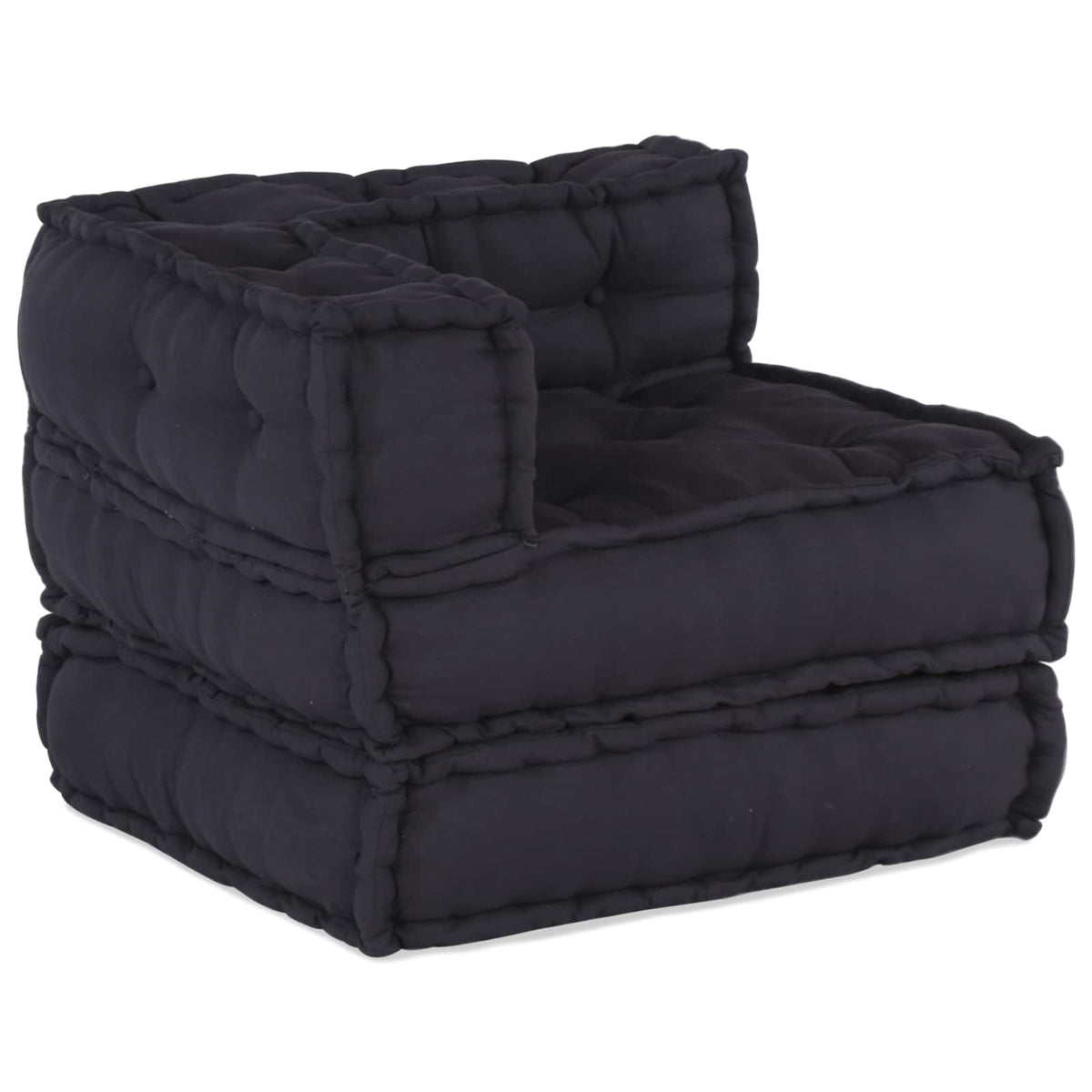 Modulare Sofagarnitur Stoff Anthrazit 210 x 140 x 56 cm