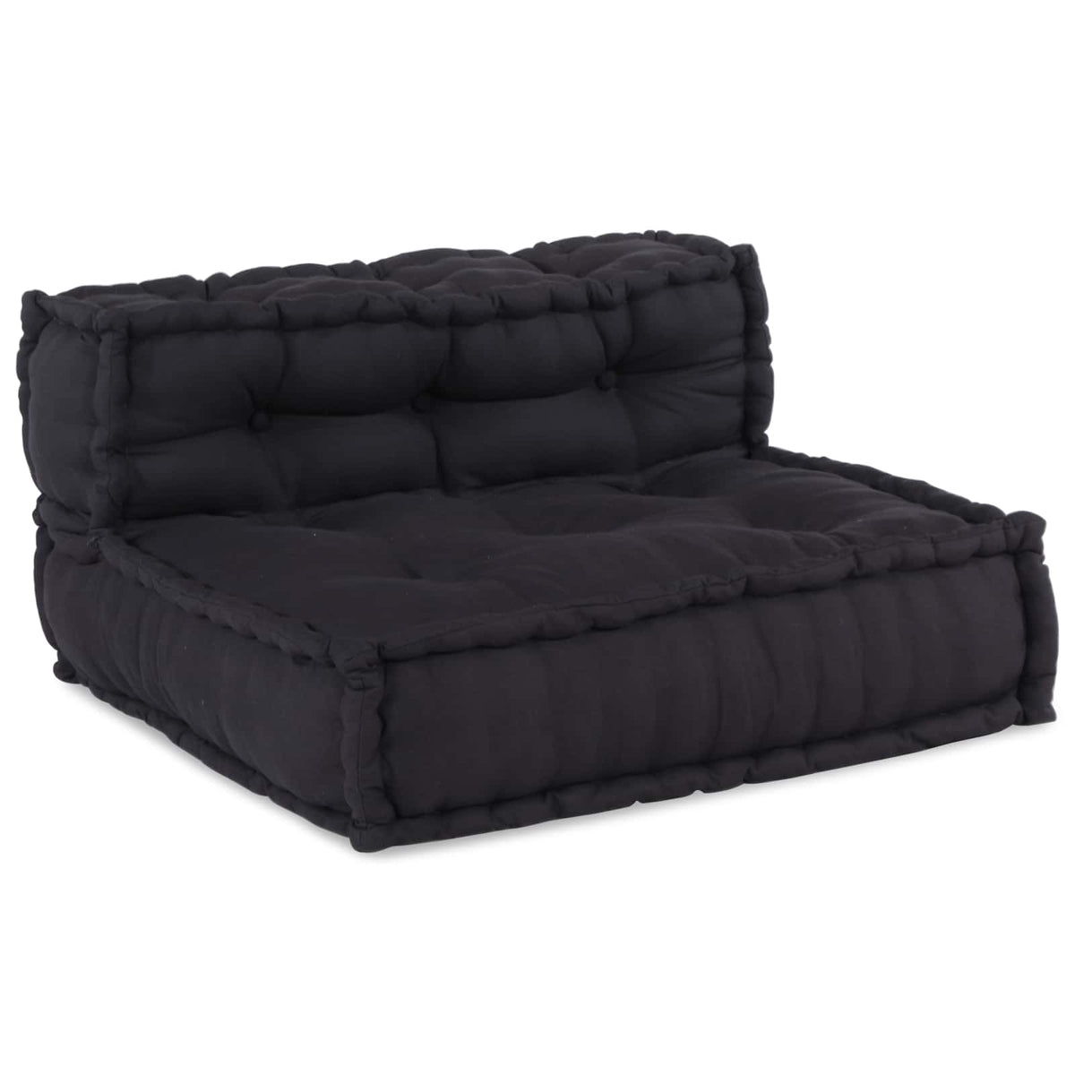 Modulare Sofagarnitur Stoff Anthrazit 210 x 140 x 56 cm