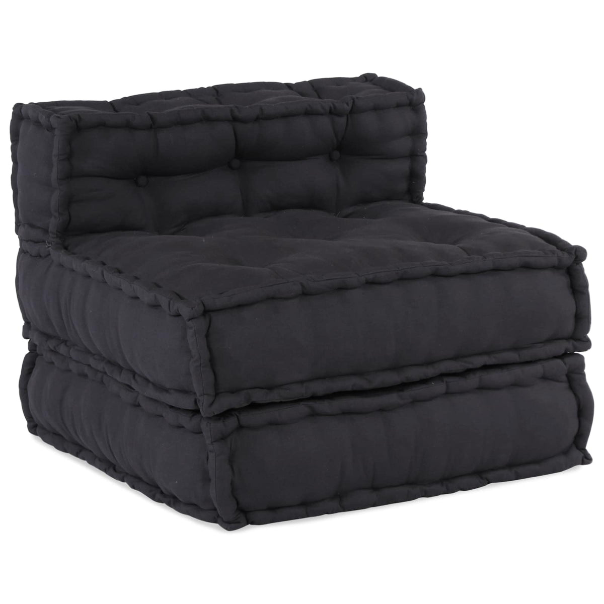 Modulare Sofagarnitur Stoff Anthrazit 210 x 140 x 56 cm