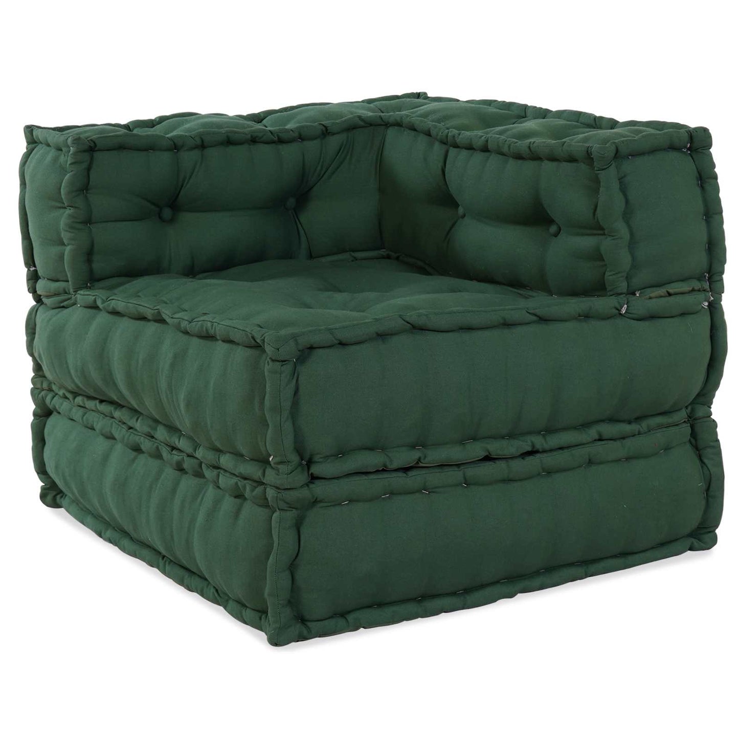 Modulare Sofagarnitur 2 pcs Grün 140 x 70 x 56 cm Stoff