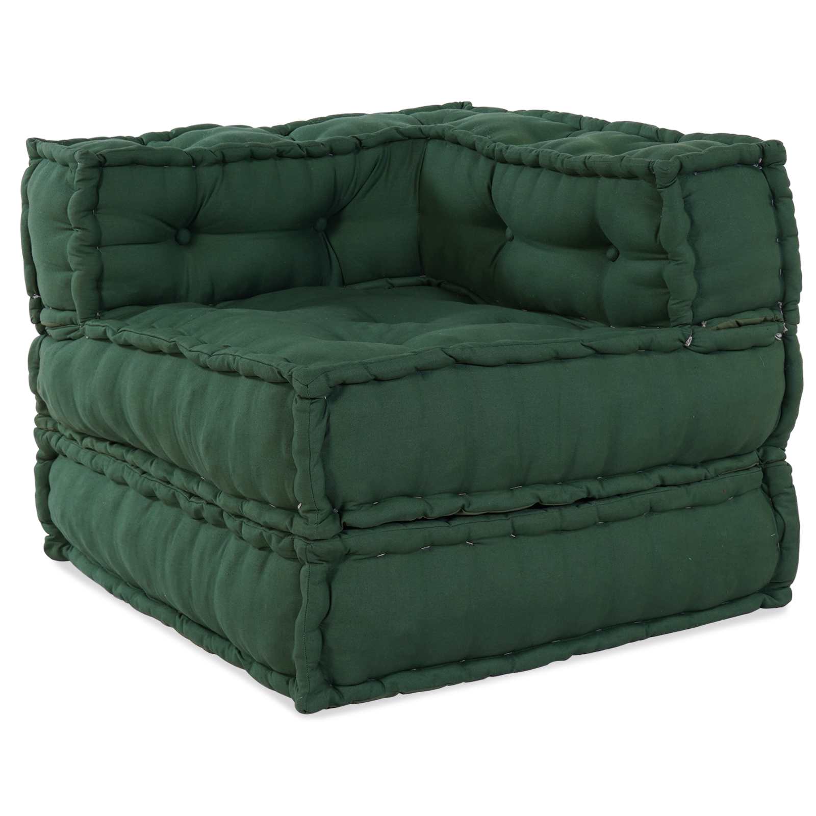 Modulare Sofagarnitur 2 pcs Grün 140 x 70 x 56 cm Stoff