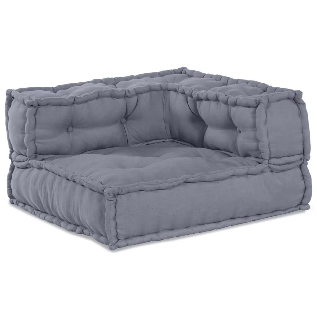Modulare Sofagarnitur 2 stk. Stoff Grau 140 x 70 x 56 cm