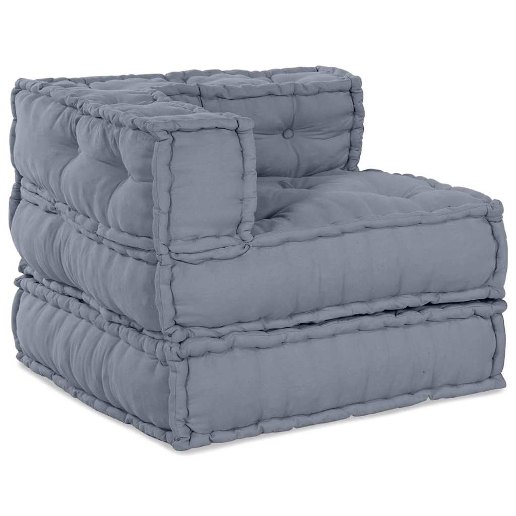 Modulare Sofagarnitur Stoff Grau 210 x 70 x 56 cm