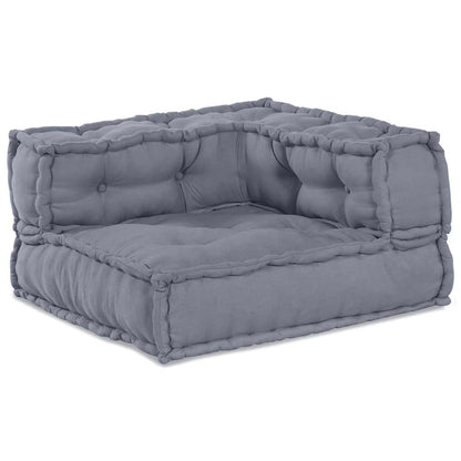 Modulare Sofagarnitur Stoff Grau 210 x 70 x 56 cm