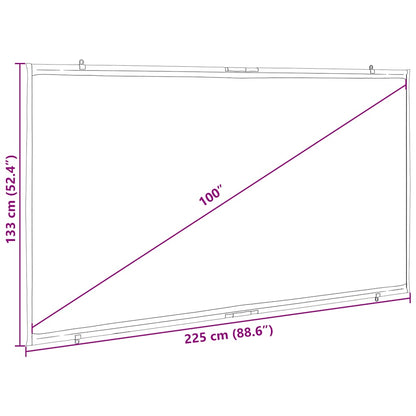 Projektionsleinwand Wandhängend 100 Zoll 16:9