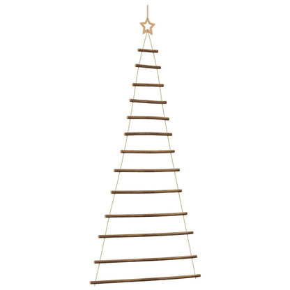 Hängender Weihnachtsbaum mit Sternspitze 86x180 cm Naturzweig