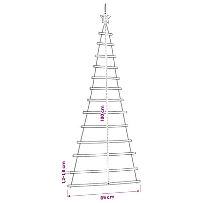 Hängender Weihnachtsbaum mit Sternspitze 86x180 cm Naturzweig