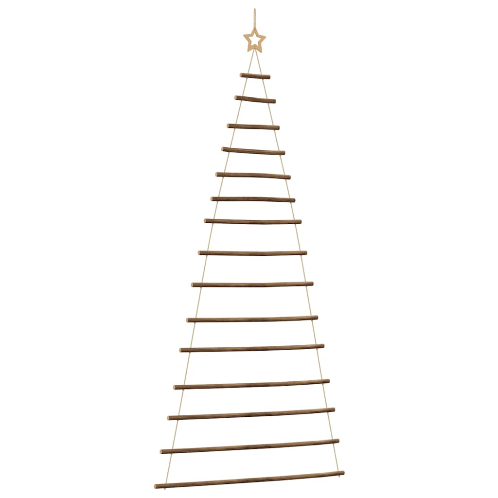Hängender Weihnachtsbaum mit Sternspitze 100x210 cm Naturzweig