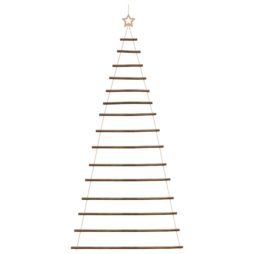 Hängender Weihnachtsbaum mit Sternspitze 100x210 cm Naturzweig