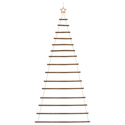 Hängender Weihnachtsbaum mit Sternspitze 100x210 cm Naturzweig