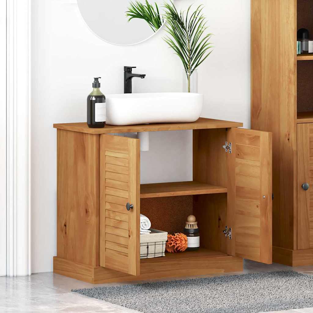 Waschbeckenunterschrank VIGO Braun und Honigbraun