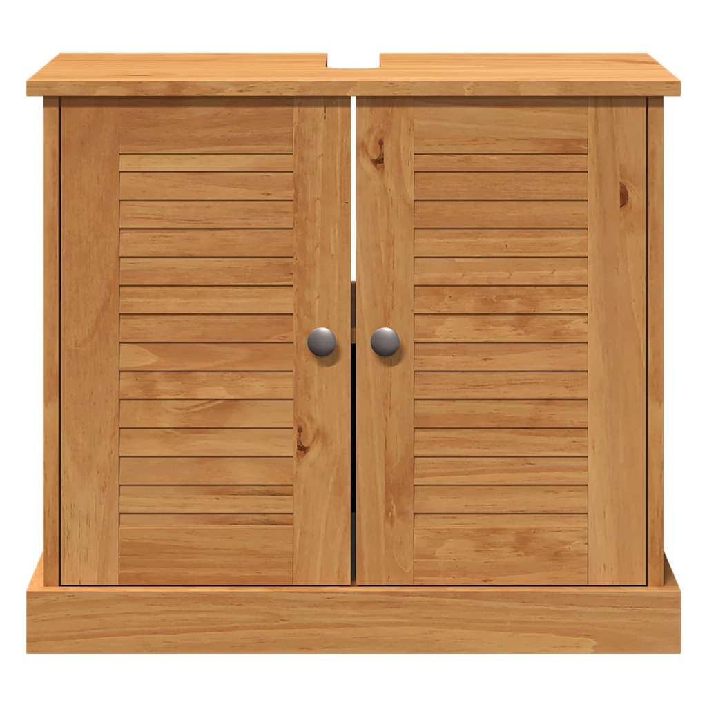 Waschbeckenunterschrank VIGO Braun und Honigbraun