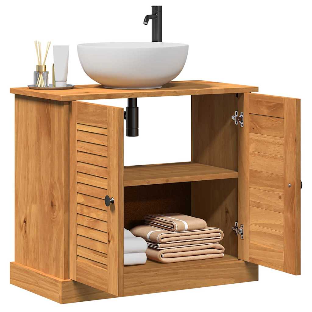 Waschbeckenunterschrank VIGO Braun und Honigbraun