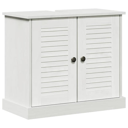 Waschbeckenunterschrank VIGO Weiß und Antikweiß 68 x 34 x 59 cm