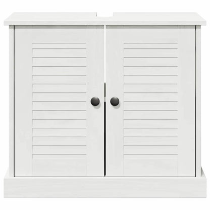 Waschbeckenunterschrank VIGO Weiß und Antikweiß 68 x 34 x 59 cm