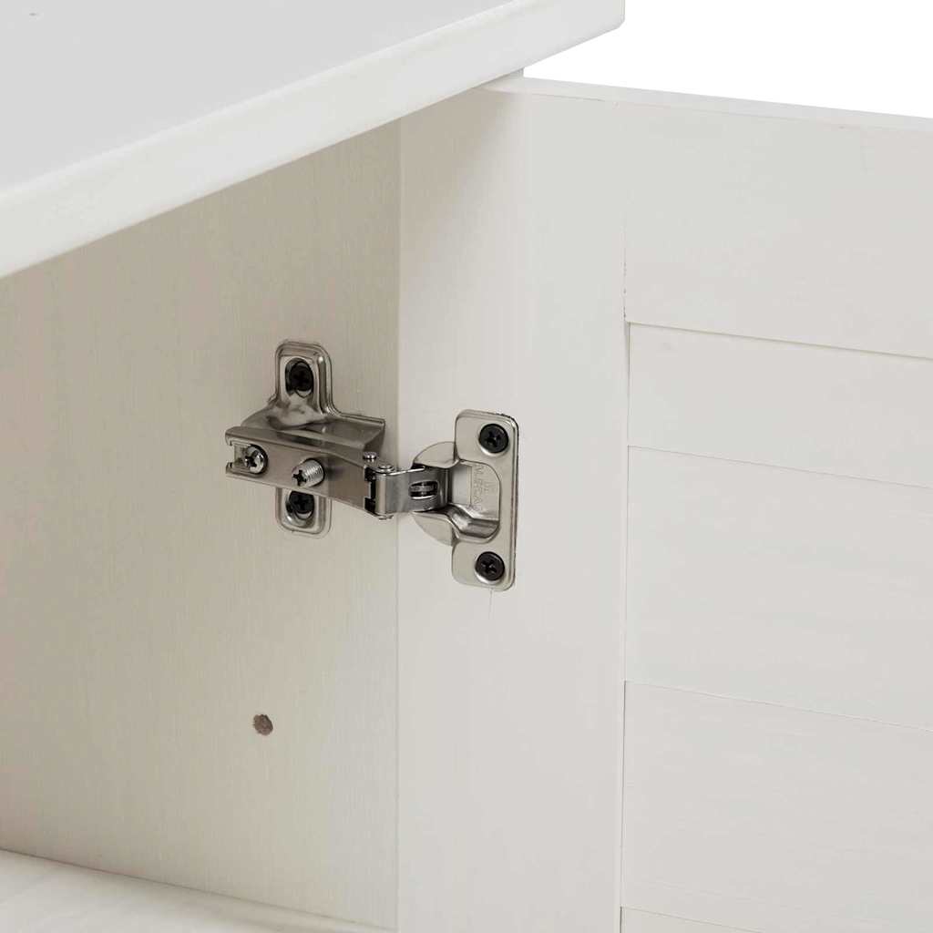 Badezimmerschrank VIGO Weiß und Antikweiß 68 x 34 x 80 cm