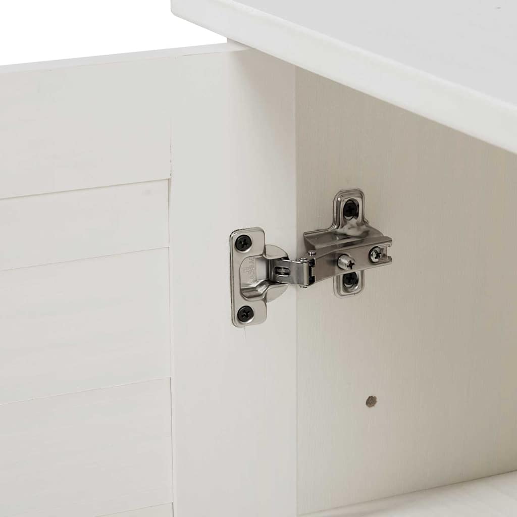 Badezimmerschrank VIGO Weiß und Antikweiß 68 x 34 x 110 cm