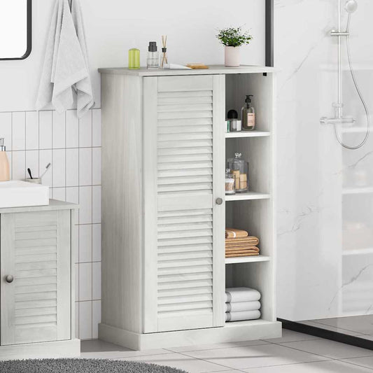Badezimmerschrank VIGO Weiß und Antikweiß 68 x 34 x 110 cm